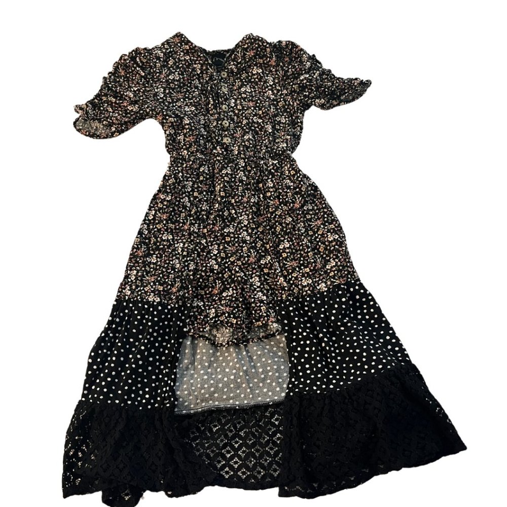 Art Class Girls Size 6 Black Floral Print Dress/romper. Great condition